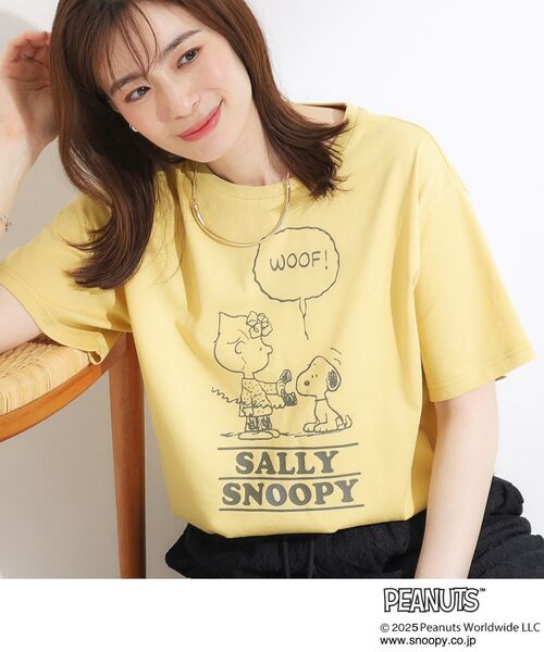 SHOO・LA・RUE / シューラルー Tシャツ | 【PEANUTS】ひんやりTシャツ(イエロー(031))