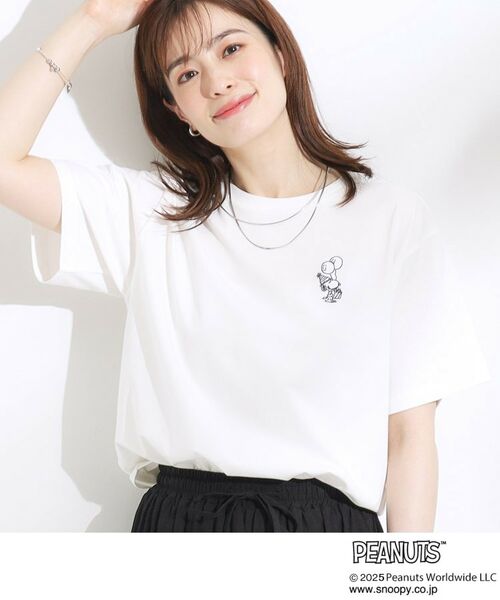 SHOO・LA・RUE/シューラルー 【PEANUTS】ひんやりTシャツ ホワイト(101) 04(LL) SHOO・LA・RUE/シューラルー 【PEANUTS】ひんやりTシャツ ホワイト(101) 04(LL)