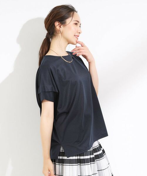 SHOO・LA・RUE / シューラルー カットソー | 【S-LL/UV/吸水速乾】さらりと着こなす 肩タックゆるトップス | 詳細10