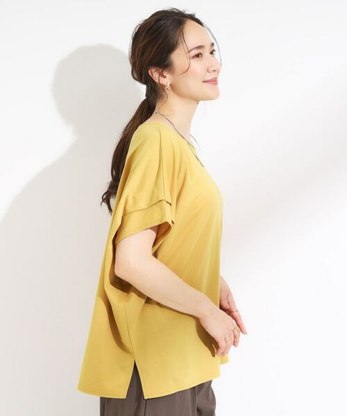 SHOO・LA・RUE / シューラルー カットソー | 【S-LL/UV/吸水速乾】さらりと着こなす 肩タックゆるトップス | 詳細14