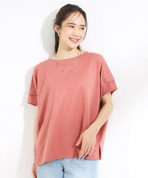 SHOO・LA・RUE / シューラルー カットソー | 【S-LL/UV/吸水速乾】さらりと着こなす 肩タックゆるトップス | 詳細5