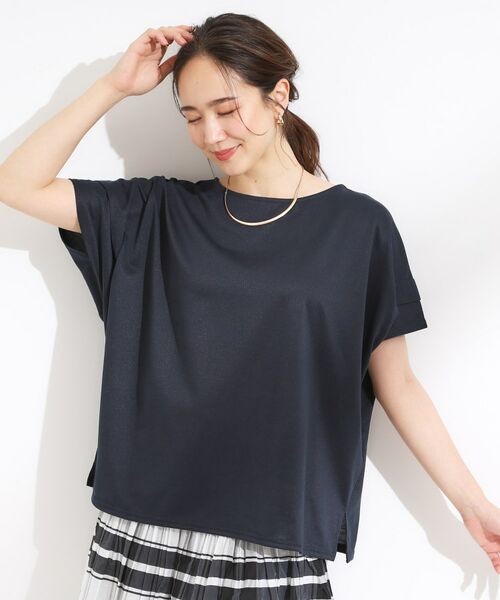 SHOO・LA・RUE / シューラルー カットソー | 【S-LL/UV/吸水速乾】さらりと着こなす 肩タックゆるトップス | 詳細9