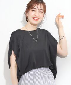 SHOO・LA・RUE / シューラルー カットソー | 【S-LL/ひんやり/UV】二の腕をきれいにカバー ショルダータックトップス