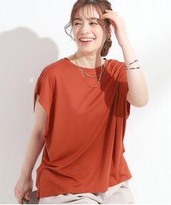 SHOO・LA・RUE / シューラルー カットソー | 【S-LL/ひんやり/UV】二の腕をきれいにカバー ショルダータックトップス