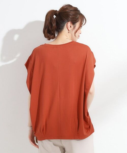 SHOO・LA・RUE / シューラルー カットソー | 【S-LL/ひんやり/UV】二の腕をきれいにカバー ショルダータックトップス | 詳細10