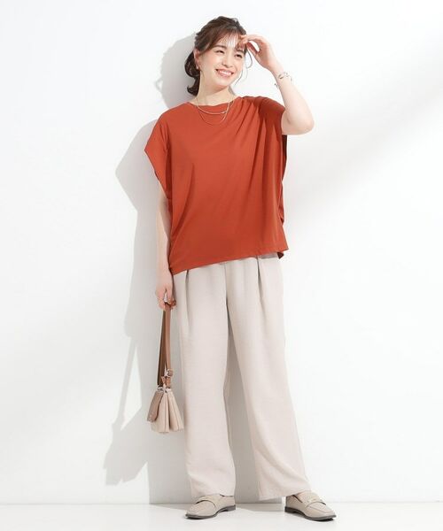 SHOO・LA・RUE / シューラルー カットソー | 【S-LL/ひんやり/UV】二の腕をきれいにカバー ショルダータックトップス | 詳細11