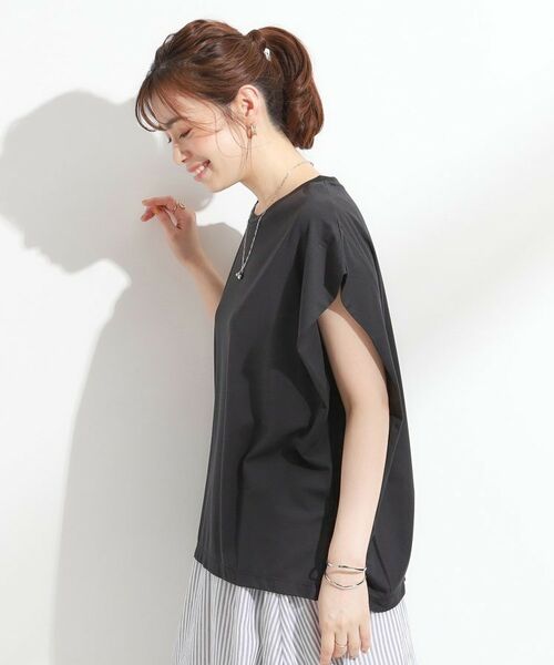 SHOO・LA・RUE / シューラルー カットソー | 【S-LL/ひんやり/UV】二の腕をきれいにカバー ショルダータックトップス | 詳細6