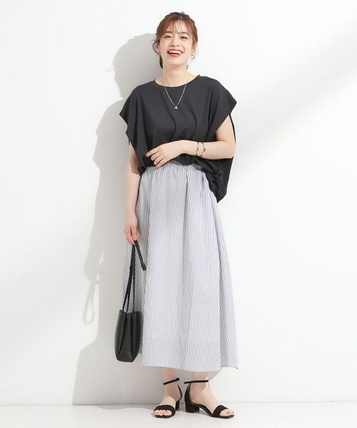 SHOO・LA・RUE / シューラルー カットソー | 【S-LL/ひんやり/UV】二の腕をきれいにカバー ショルダータックトップス | 詳細7