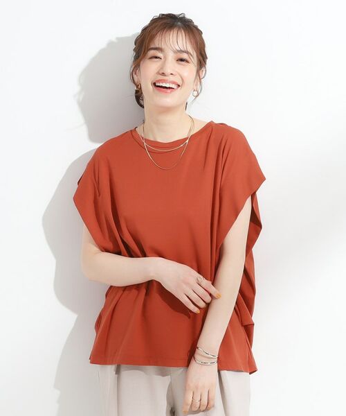 SHOO・LA・RUE / シューラルー カットソー | 【S-LL/ひんやり/UV】二の腕をきれいにカバー ショルダータックトップス | 詳細9