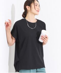 SHOO・LA・RUE / シューラルー カットソー | 【S-LL/汗ジミ軽減/ひんやり/UV】体型カバーに タック入りドルマントップス