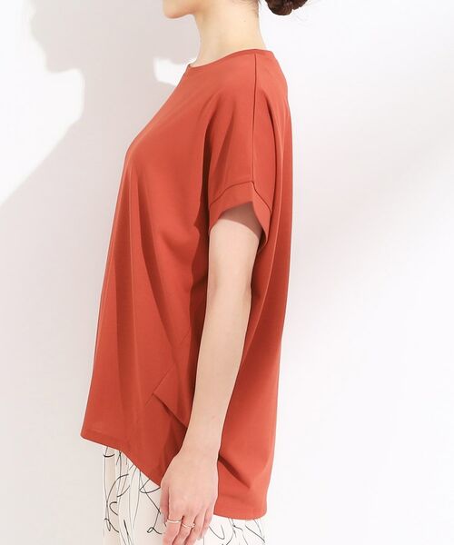 SHOO・LA・RUE / シューラルー カットソー | 【S-LL/汗ジミ軽減/ひんやり/UV】体型カバーに タック入りドルマントップス | 詳細18