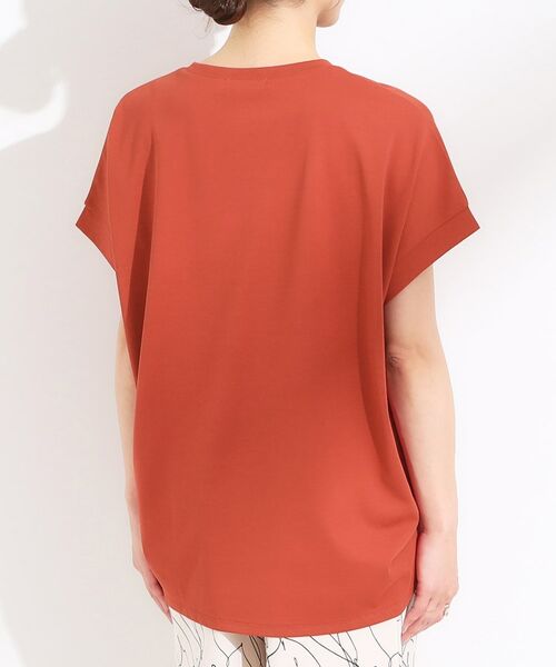 SHOO・LA・RUE / シューラルー カットソー | 【S-LL/汗ジミ軽減/ひんやり/UV】体型カバーに タック入りドルマントップス | 詳細19