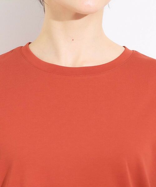 SHOO・LA・RUE / シューラルー カットソー | 【S-LL/汗ジミ軽減/ひんやり/UV】体型カバーに タック入りドルマントップス | 詳細20