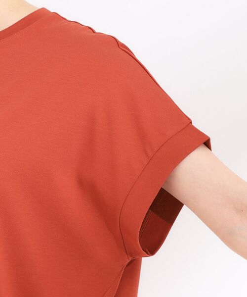 SHOO・LA・RUE / シューラルー カットソー | 【S-LL/汗ジミ軽減/ひんやり/UV】体型カバーに タック入りドルマントップス | 詳細21
