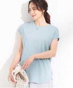 SHOO・LA・RUE / シューラルー カットソー | 【S-LL/汗ジミ軽減/ひんやり/UV】フレンチスリーブTシャツ