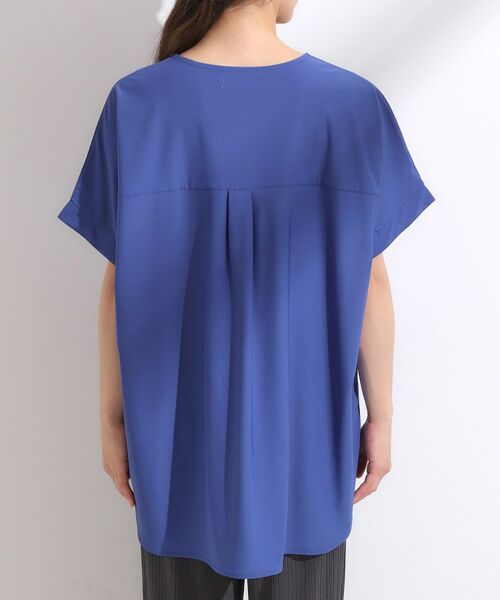 SHOO・LA・RUE / シューラルー カットソー | 【ひんやり】さらりとしたタッチが上品見え ワンボタンデザイン トップス | 詳細15