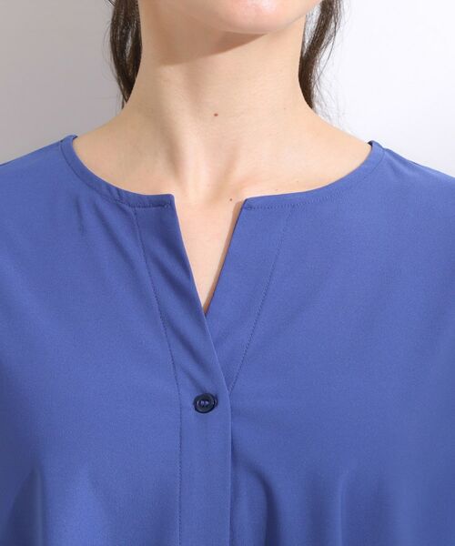 SHOO・LA・RUE / シューラルー カットソー | 【ひんやり】さらりとしたタッチが上品見え ワンボタンデザイン トップス | 詳細16