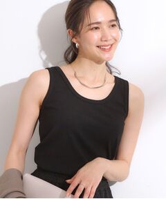 SHOO・LA・RUE / シューラルー キャミソール・チューブトップ | 【洗える/S-LL】首元きれい テレコリブタンクトップ