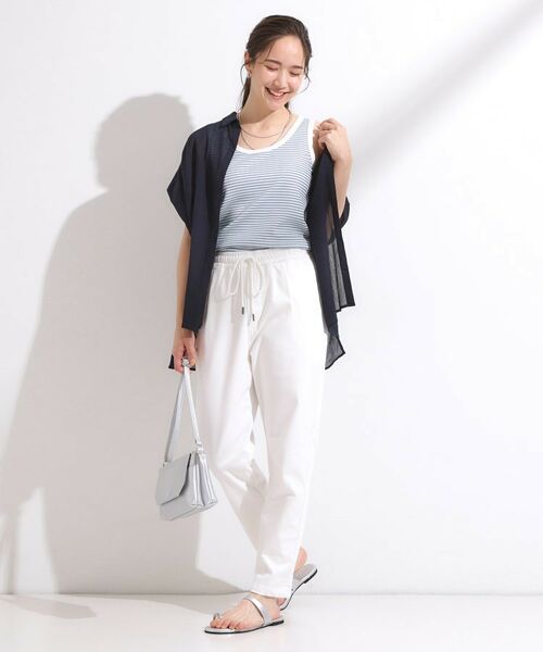 SHOO・LA・RUE / シューラルー キャミソール・チューブトップ | 【洗える/S-LL】首元きれい テレコリブタンクトップ | 詳細11