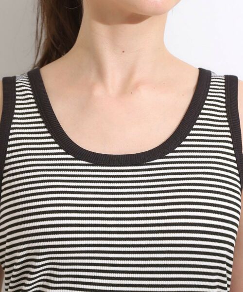 SHOO・LA・RUE / シューラルー キャミソール・チューブトップ | 【洗える/S-LL】首元きれい テレコリブタンクトップ | 詳細20