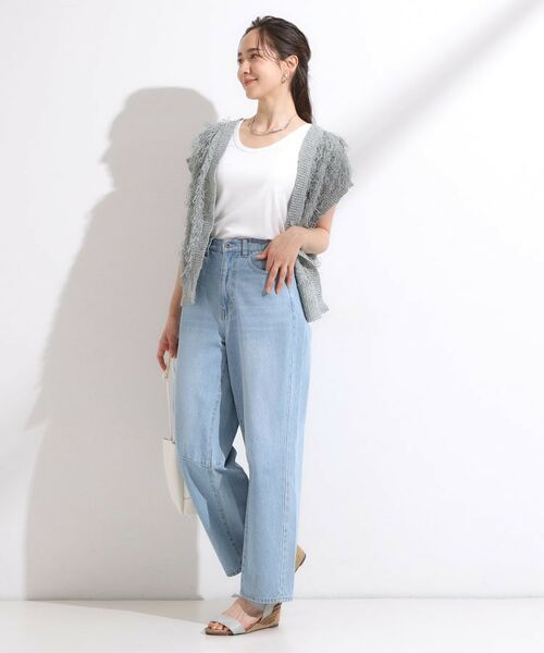 SHOO・LA・RUE / シューラルー キャミソール・チューブトップ | 【洗える/S-LL】首元きれい テレコリブタンクトップ | 詳細3