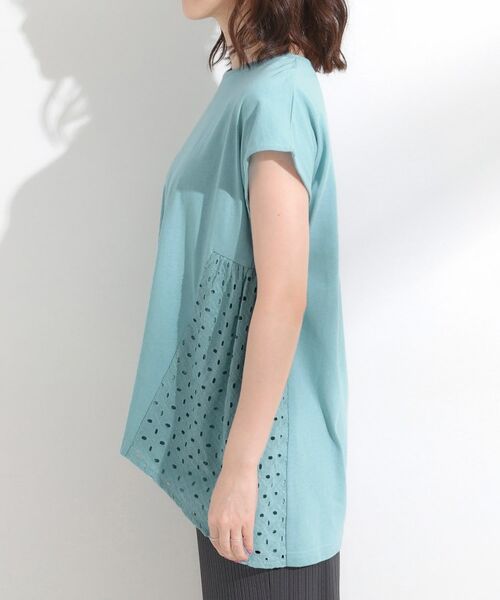 SHOO・LA・RUE / シューラルー カットソー | 【S-LL/体型カバー】インせずサマ見え レース使いAライントップス | 詳細14