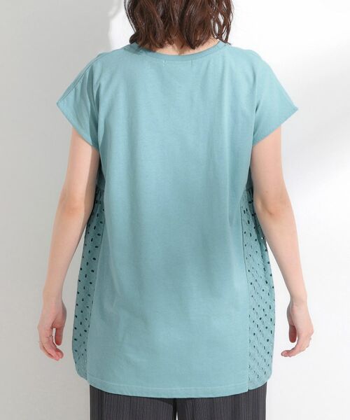 SHOO・LA・RUE / シューラルー カットソー | 【S-LL/体型カバー】インせずサマ見え レース使いAライントップス | 詳細15