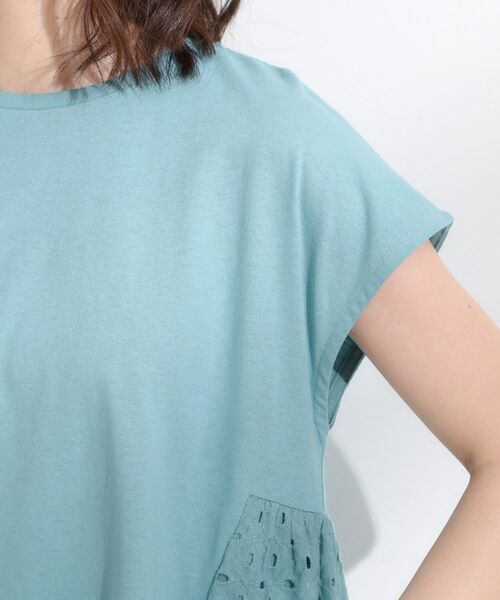 SHOO・LA・RUE / シューラルー カットソー | 【S-LL/体型カバー】インせずサマ見え レース使いAライントップス | 詳細17