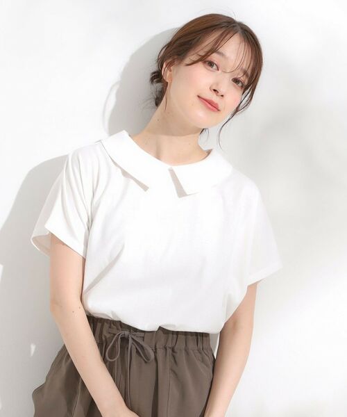 SHOO・LA・RUE / シューラルー カットソー | 【S-LL】こだわりの襟バランスが大人かわいい ボックスシルエットトップス | 詳細5