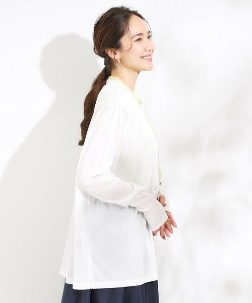 SHOO・LA・RUE / シューラルー カーディガン・ボレロ | 【S-LL/ひんやり/UV】手の甲まで隠れる トッパーカーディガン | 詳細10