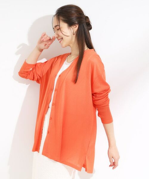 SHOO・LA・RUE / シューラルー カーディガン・ボレロ | 【S-LL/ひんやり/UV】手の甲まで隠れる トッパーカーディガン | 詳細14