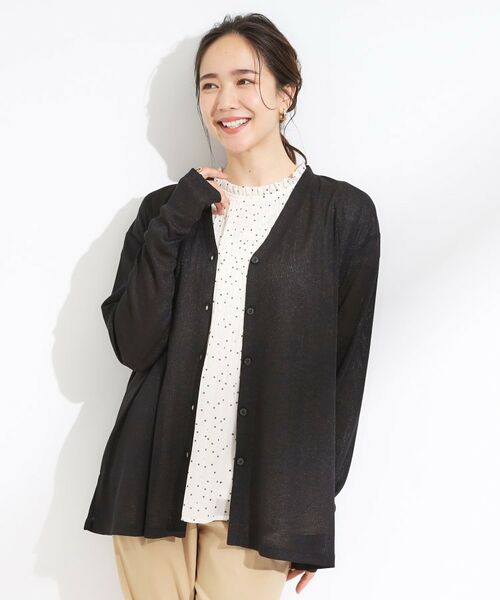 SHOO・LA・RUE / シューラルー カーディガン・ボレロ | 【S-LL/ひんやり/UV】手の甲まで隠れる トッパーカーディガン | 詳細5