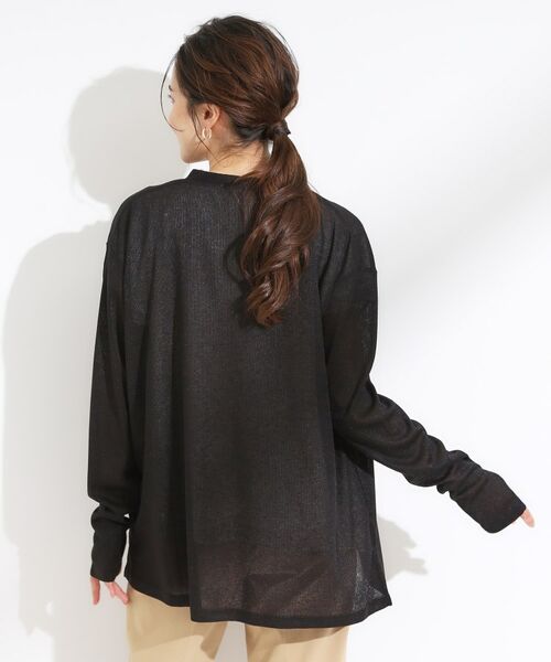 SHOO・LA・RUE / シューラルー カーディガン・ボレロ | 【S-LL/ひんやり/UV】手の甲まで隠れる トッパーカーディガン | 詳細6