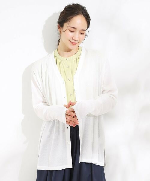 SHOO・LA・RUE / シューラルー カーディガン・ボレロ | 【S-LL/ひんやり/UV】手の甲まで隠れる トッパーカーディガン | 詳細9