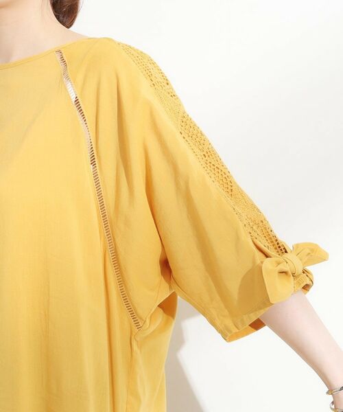 SHOO・LA・RUE / シューラルー チュニック | 【S-LL】お袖デザインが華やか はしごレースチュニック | 詳細17