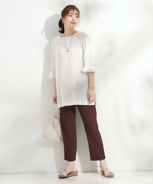 SHOO・LA・RUE / シューラルー チュニック | 【S-LL】お袖デザインが華やか はしごレースチュニック | 詳細3