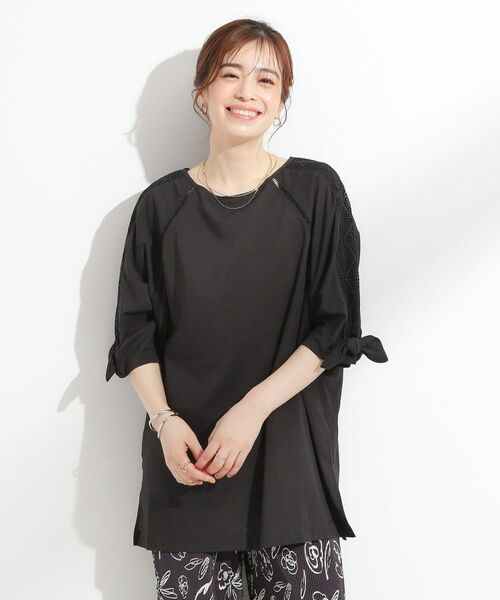 SHOO・LA・RUE / シューラルー チュニック | 【S-LL】お袖デザインが華やか はしごレースチュニック | 詳細5