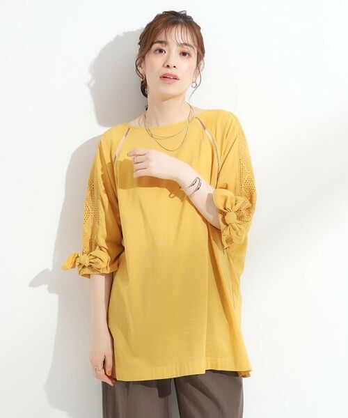 SHOO・LA・RUE / シューラルー チュニック | 【S-LL】お袖デザインが華やか はしごレースチュニック | 詳細9