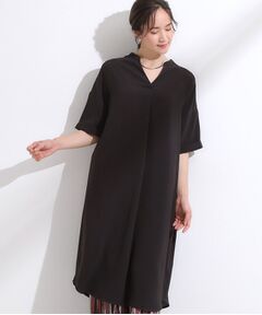 SHOO・LA・RUE / シューラルー ミニ丈・ひざ丈ワンピース | 【洗える/S-LL/洗濯後しわになりにくい】バックレースアップチュニック