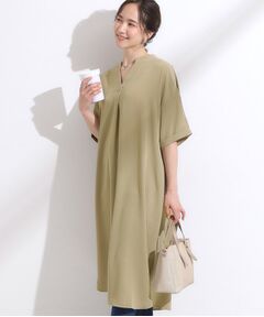 SHOO・LA・RUE / シューラルー ミニ丈・ひざ丈ワンピース | 【洗える/S-LL/洗濯後しわになりにくい】バックレースアップチュニック