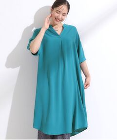 SHOO・LA・RUE / シューラルー ミニ丈・ひざ丈ワンピース | 【洗える/S-LL/洗濯後しわになりにくい】バックレースアップチュニック