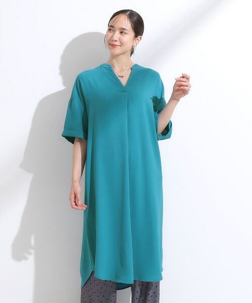 SHOO・LA・RUE / シューラルー ミニ丈・ひざ丈ワンピース | 【洗える/S-LL/洗濯後しわになりにくい】バックレースアップチュニック | 詳細13