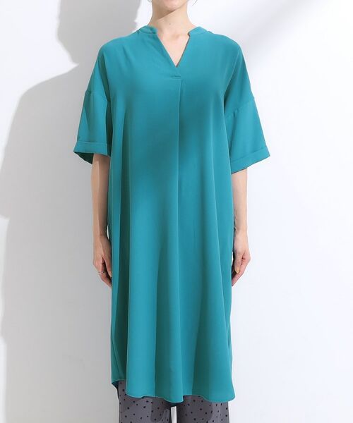 SHOO・LA・RUE / シューラルー ミニ丈・ひざ丈ワンピース | 【洗える/S-LL/洗濯後しわになりにくい】バックレースアップチュニック | 詳細17