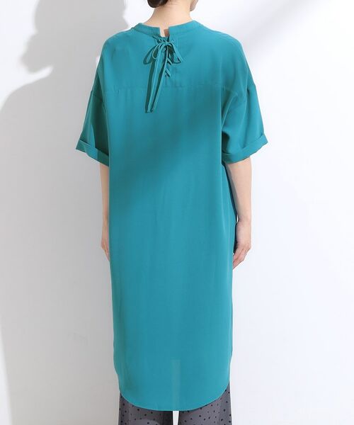 SHOO・LA・RUE / シューラルー ミニ丈・ひざ丈ワンピース | 【洗える/S-LL/洗濯後しわになりにくい】バックレースアップチュニック | 詳細19