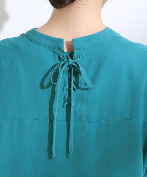 SHOO・LA・RUE / シューラルー ミニ丈・ひざ丈ワンピース | 【洗える/S-LL/洗濯後しわになりにくい】バックレースアップチュニック | 詳細21