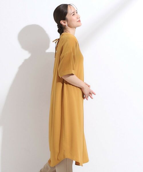 SHOO・LA・RUE / シューラルー ミニ丈・ひざ丈ワンピース | 【洗える/S-LL/洗濯後しわになりにくい】バックレースアップチュニック | 詳細6