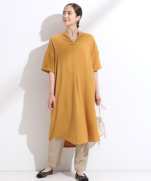 SHOO・LA・RUE / シューラルー ミニ丈・ひざ丈ワンピース | 【洗える/S-LL/洗濯後しわになりにくい】バックレースアップチュニック | 詳細7