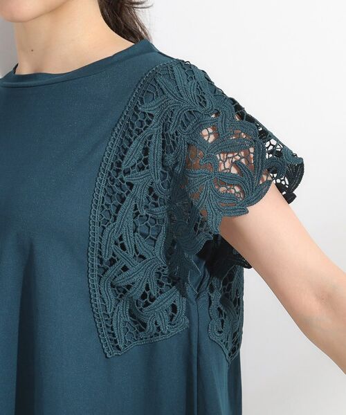 SHOO・LA・RUE / シューラルー チュニック | 【S-LL】上品華やか お袖レースチュニックトップス | 詳細17