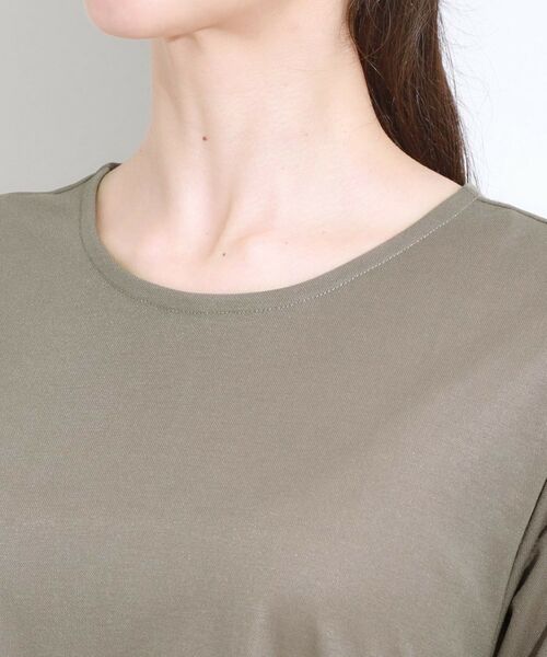 SHOO・LA・RUE / シューラルー ロング・マキシ丈ワンピース | 【S-LL/ひんやり/体型カバー】さらりと着られる バイカラーAラインワンピース | 詳細16