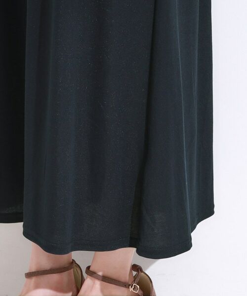 SHOO・LA・RUE / シューラルー ロング・マキシ丈ワンピース | 【S-LL/ひんやり/体型カバー】さらりと着られる バイカラーAラインワンピース | 詳細20